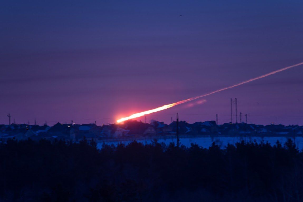 Meteorite in caduta a Chelyabinsk - Russia