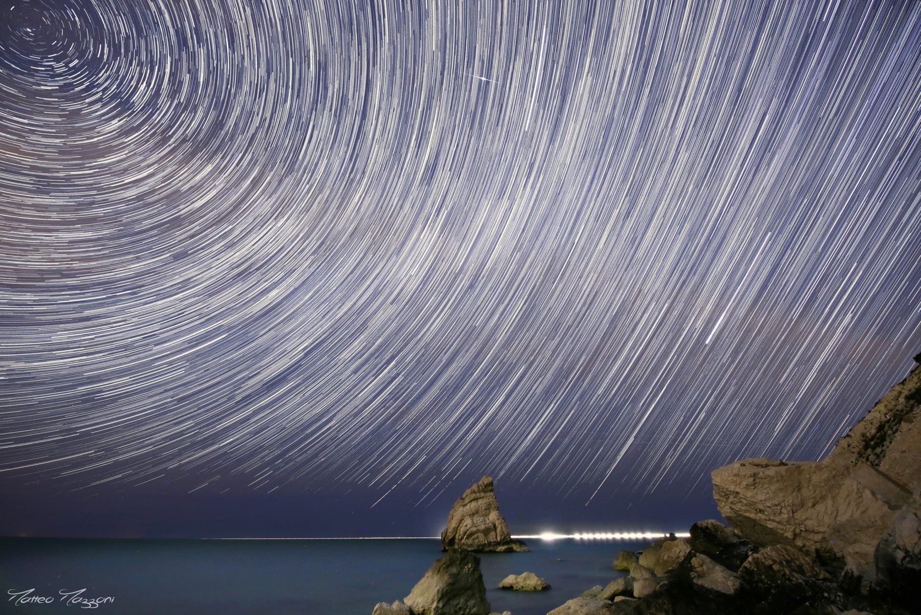 Startrail Vela di Portonovo, Ancona